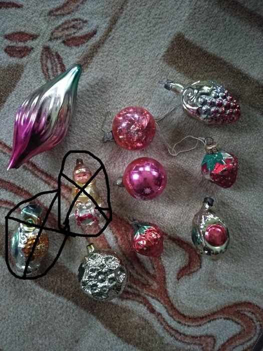 Елочные игрушки советских времен