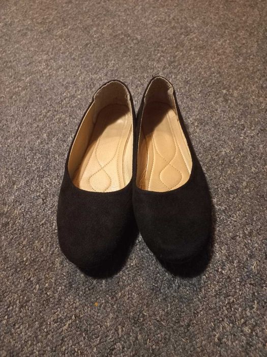 Balerinki czarne eleganckie 39/40