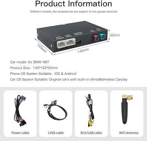 Moduł carplay BMW NBT android auto