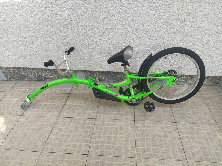 WeeRide Co-Pilot Tagalong Green – Atrelado para bicicleta criança – Muito bom estado