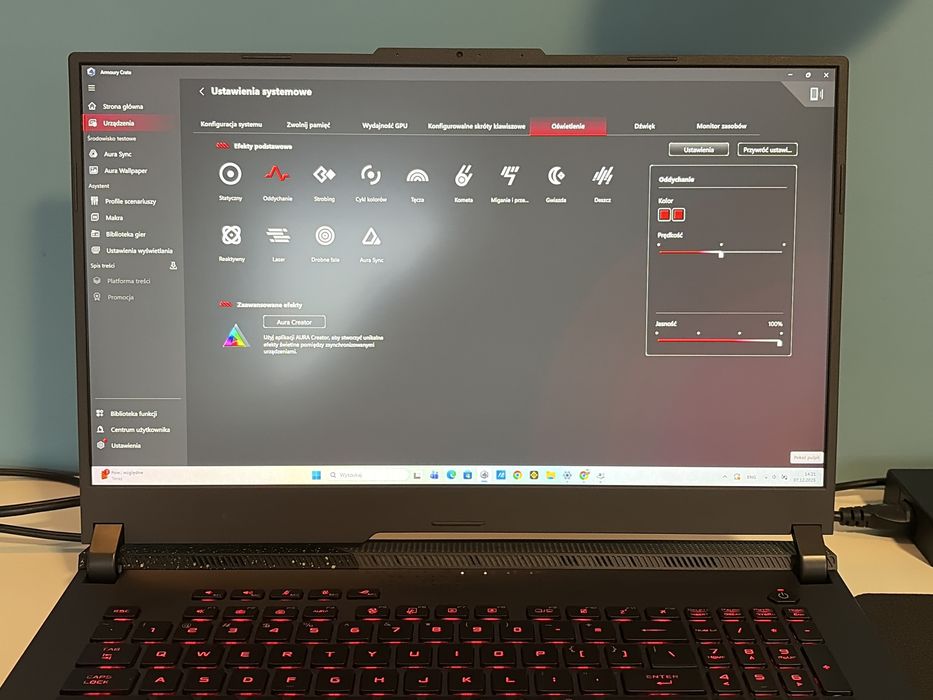Gamingowy ASUS ROG Strix G713PI–Ryzen 9/16GB RAM/1TB SSD/RTX 4070 8GB
