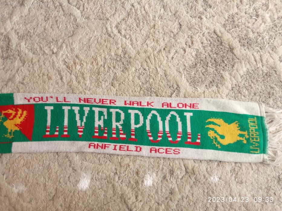 Szalik Liverpool FC oldschool retro dwustronny unikat vintage