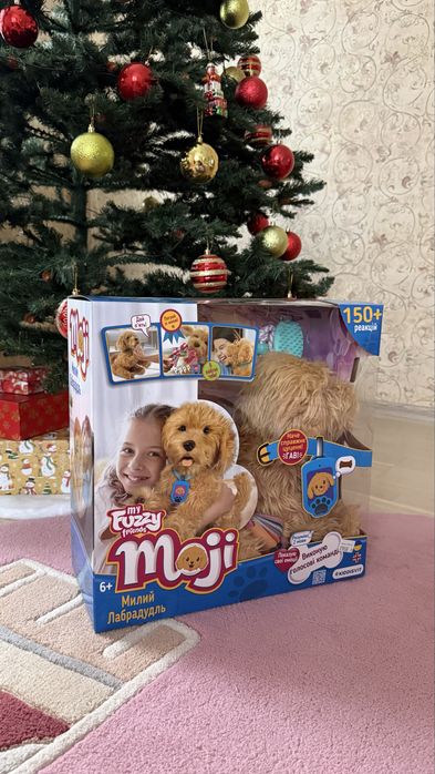 Інтерактивний песик Moji Милий Лабрадудль з батарейками
