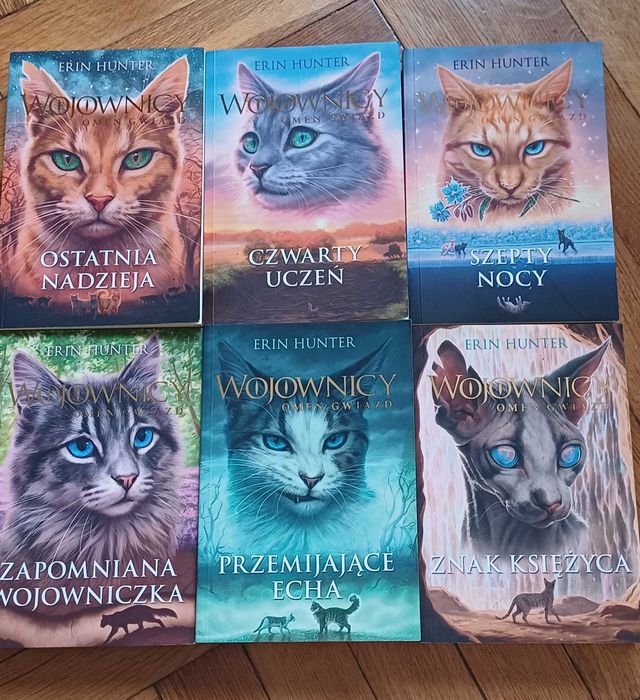 Koty Wojownicy mix 3 książek ze zdjęcia