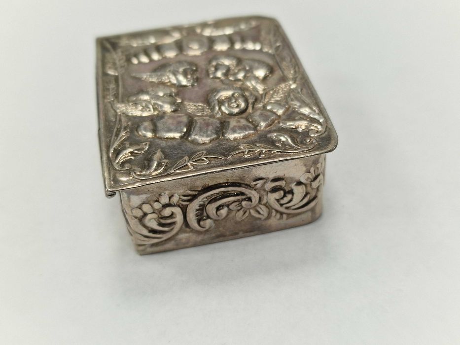 Srebro 925/ Srebrne pudełko ozdobne/ 31.00 gram/ praca ręczna