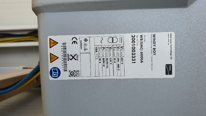 Inversor SMA Windy Boy 6000A