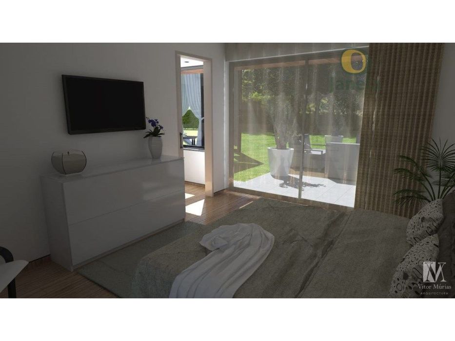 Excelente T2, NOVO, com piscina, jardim, arrecadação e garagem