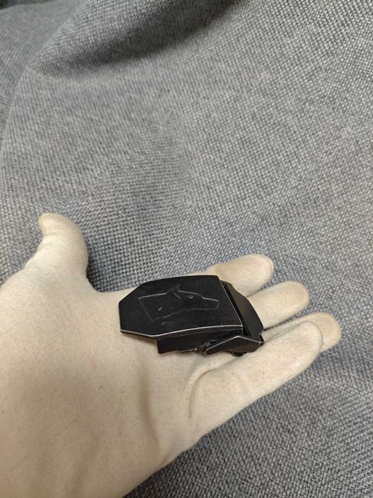 Пряжка для ременя мисливська собака пес сіра металева чоловіча ременна