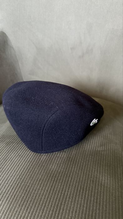Оригінальна вовняна кепка Lacoste / flat cap / 80% wool