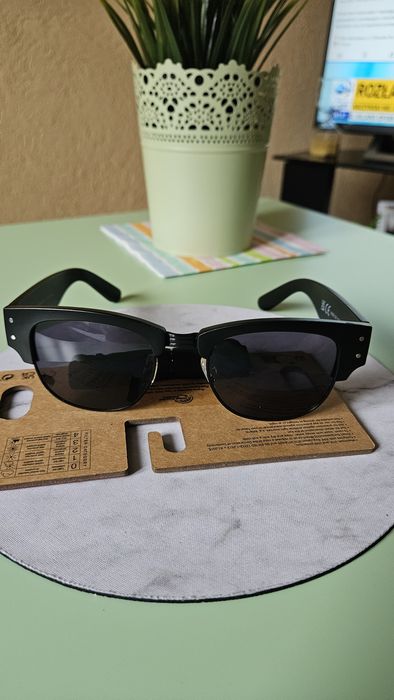 Next modne męskie okulary przecwisłoneczne imitacja wayfarer.