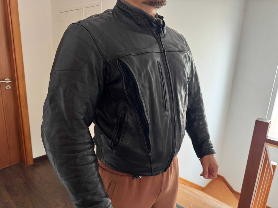 Motorcycle Leather Jacket for Man | Size XL / 52