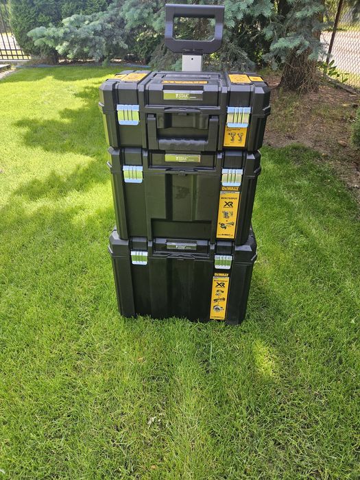 Dewalt zestaw skrzyń transportowych + gratis