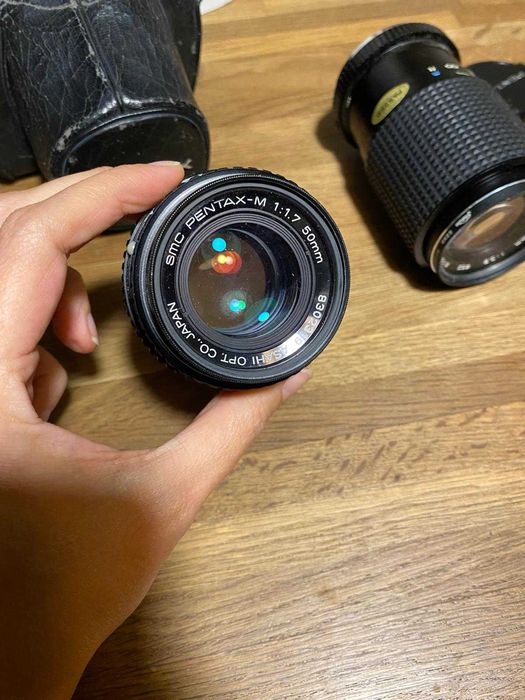 Pentax MG com Lentes 50mm e 75-150mm - Kit Fotografia Analógica