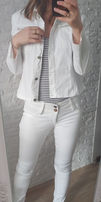 Kurtka biala bawelniana