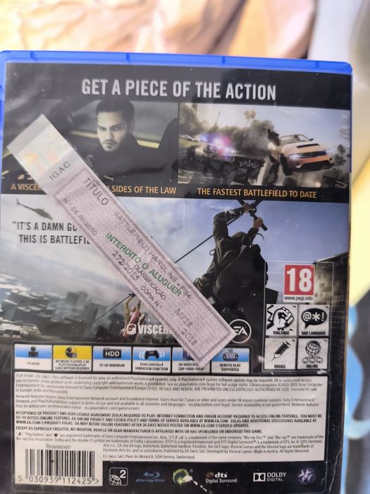 Battlefield hard-line ps4 só entrego em mão