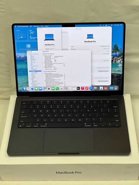 MacBook Pro 14.2” M3 Pro (2023), 18RAM/1000Gb SSD, Space Black -99% батарея