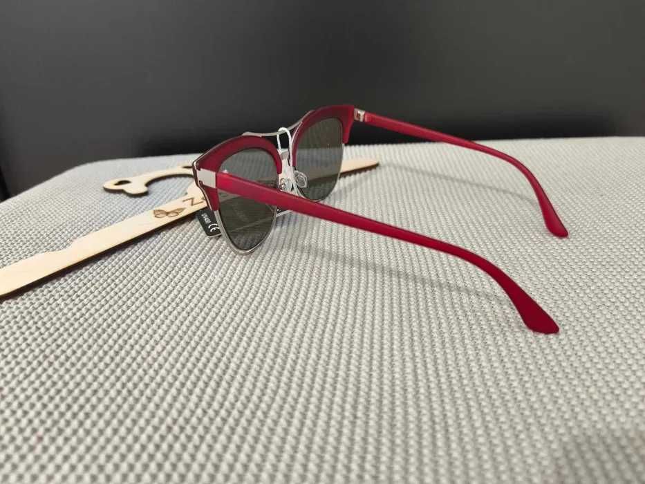 Modne nowe czerwone okulary dla kobiet przeciwsłoneczne UV400 hit 6.