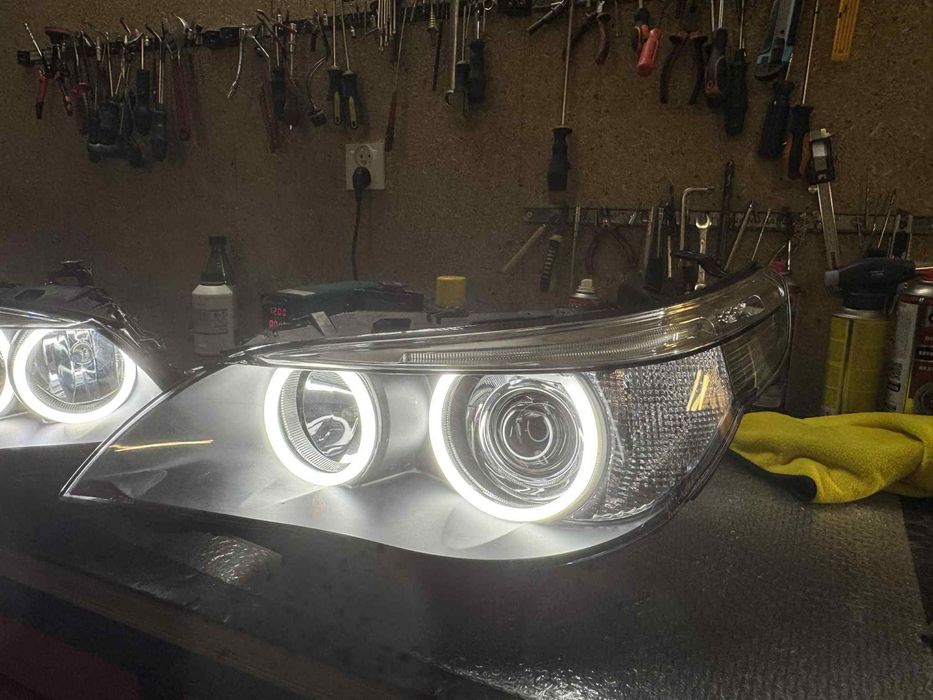 Regeneracja reflektory przód bmw e60 przedlift xenon bi led cotton