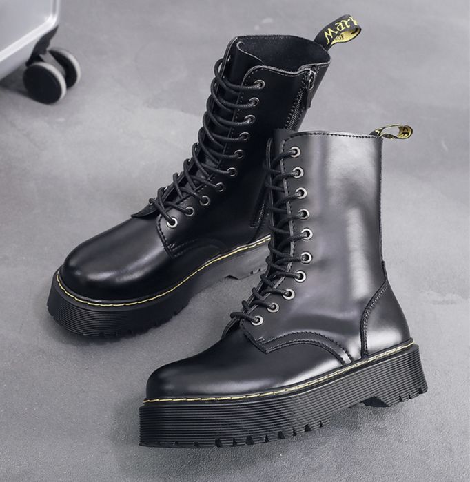 Glany platforma koturna workery goth punk jadon 10 oczek