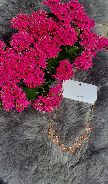 Nowa kolia naszyjnik pieces impreza wesele kolor złoty