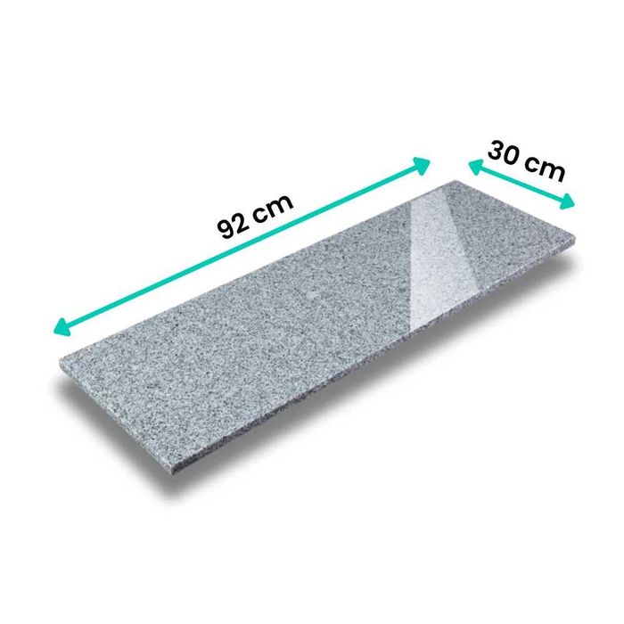 Parapet Granitowy Szary Polerowany 90X30X2 G603