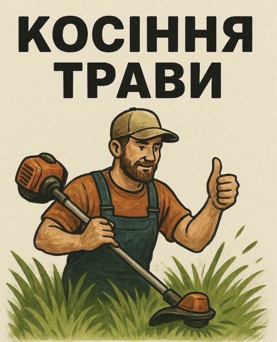 Косіння трави чистка ділянок