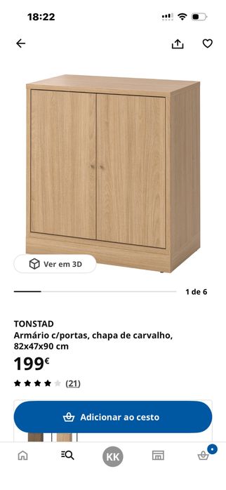 Ikea Tonstad 2 peças