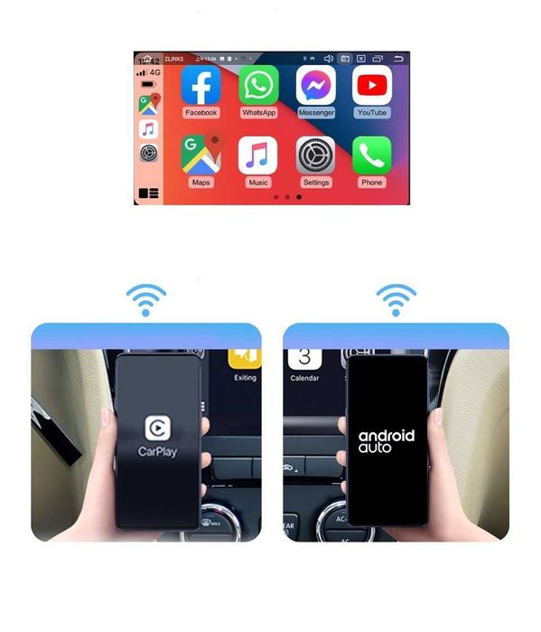 Radio FM RDS DAB CarPlay Android WiFi GPS DVD USB Audi A4 B7 Seat Exeo