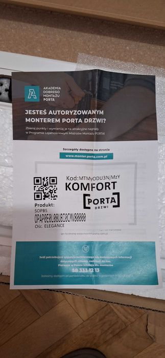 Ościeżnica Porta Elegance 80 biała