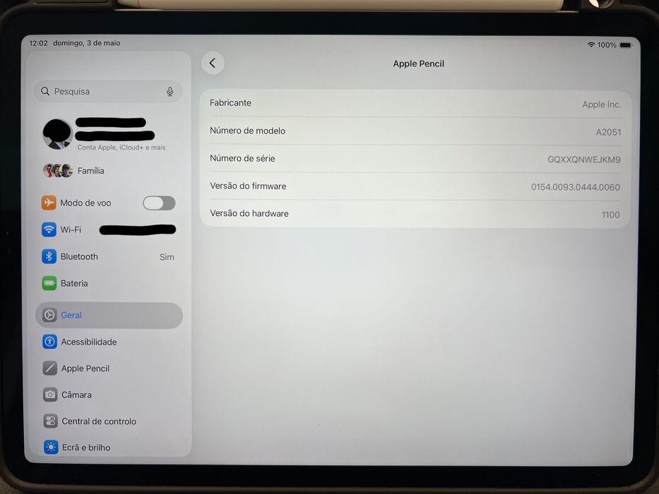 iPad Pro de 11" (mod. A1980) com caneta e capa, tudo em estado impecável