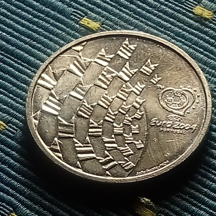 moeda de prata 8 euros  euro 2004