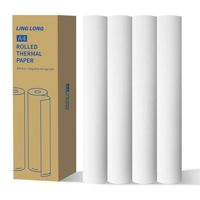 Комплект 4 рулона Преміальної якості Термопаперу А4 в Рулонах Термодру