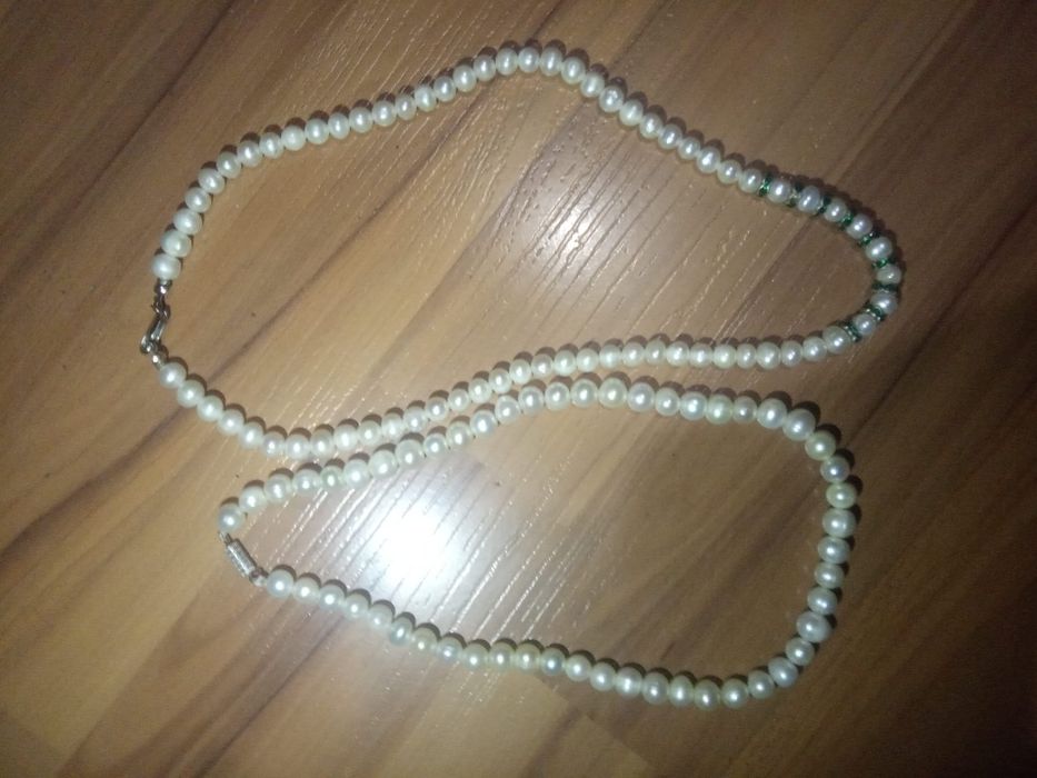 Бусы из натуральной речного жемчуга, нитка жемчуга