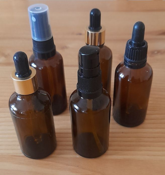 Buteleczki szklane 50 ml (5szt)