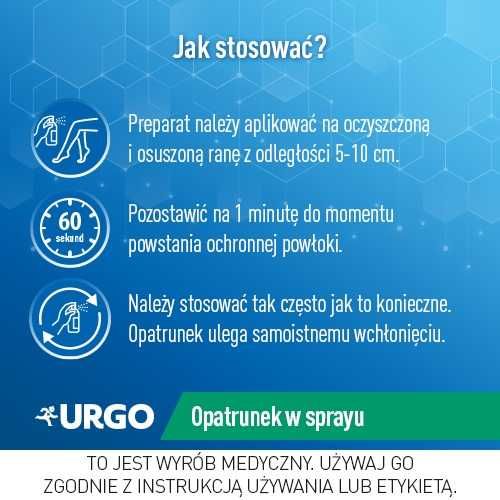 URGO FILMOGEL Opatrunek na rany w sprayu 40 ml