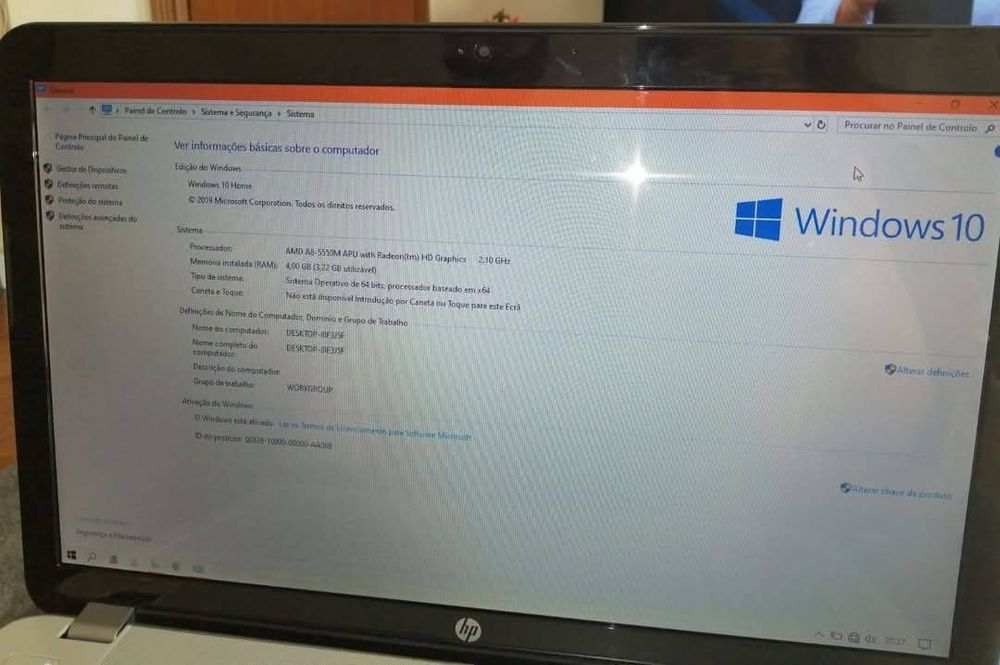 Portátil HP semi-novo