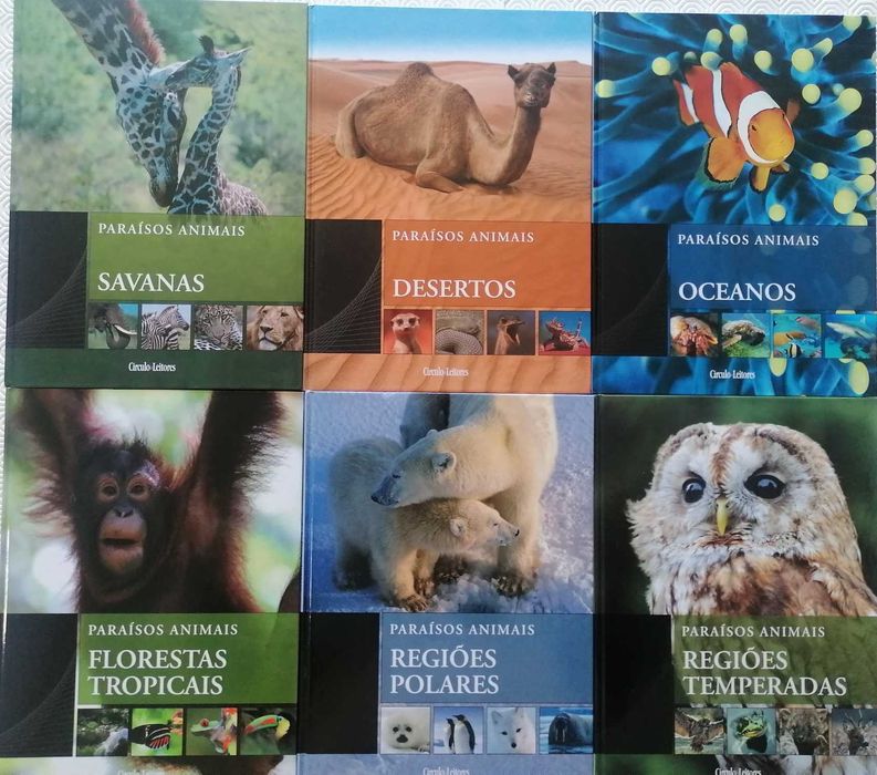 Coleção Livros "Paraísos Animais" - Circulo de Leitores
