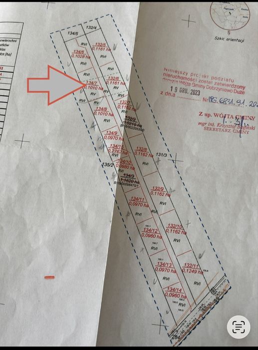 Działka w Pogorzałkach g. Dobrzyniewo Duze - Widok 3