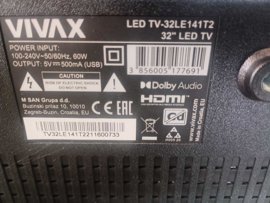 Telewizor VIVAX LED TV-32LE141T2