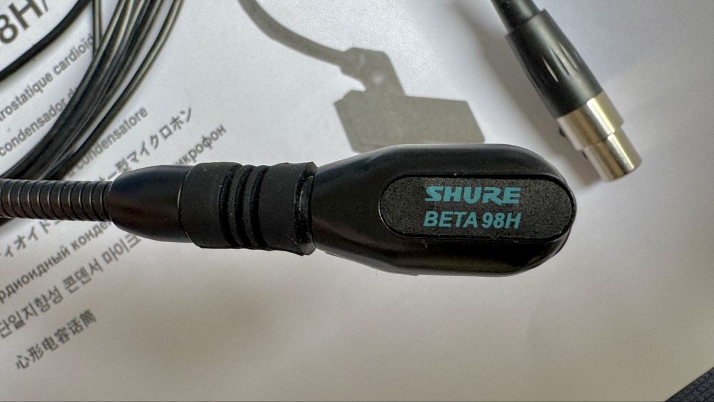 Shure Beta98 для бодіпаку 4-pin підключення для саксофону, труби