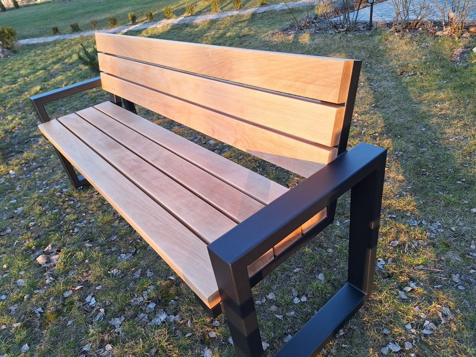 Stół ławka komplet Meble tarasowe na lata Gruba deska Bukowa Jakość