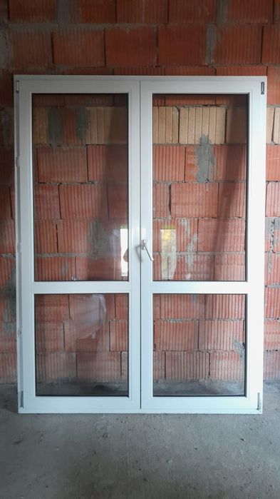 Okna tarasowe dwuskrzydlowe jak nowe