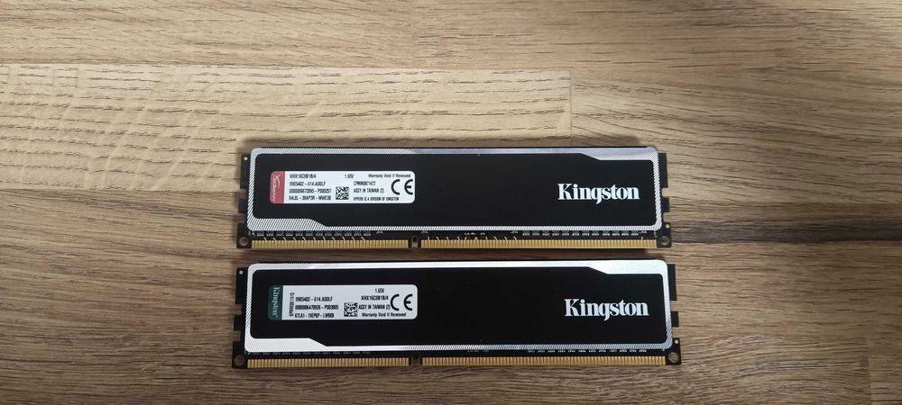 Pamięć RAM DDR3 1600mhz 2x4GB Kingston Hyperx black