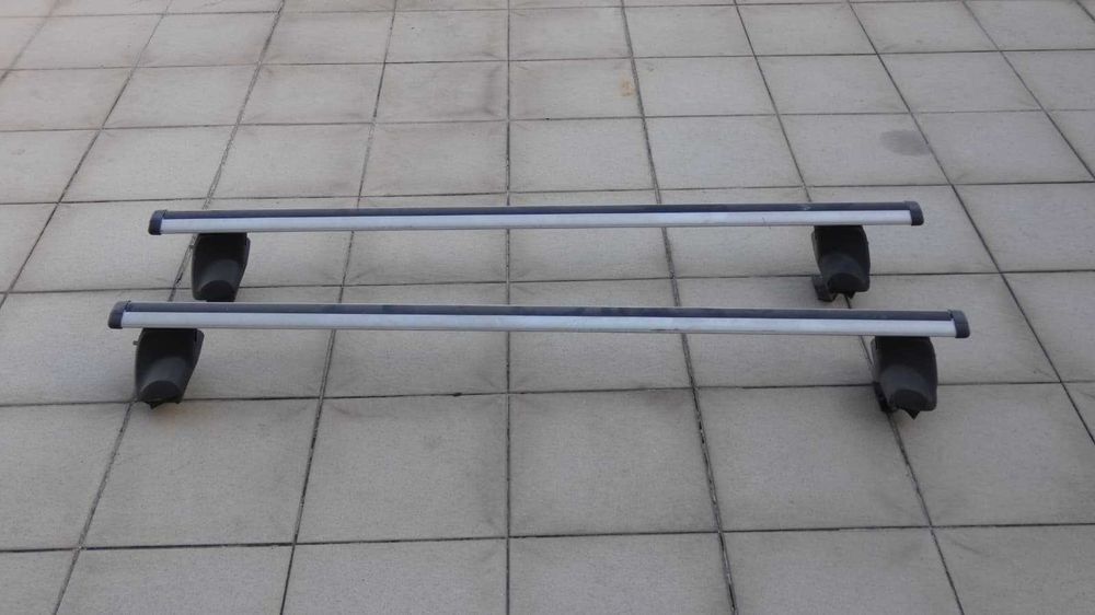 Barras de tejadilho Alumínio com fixações - Kit completo