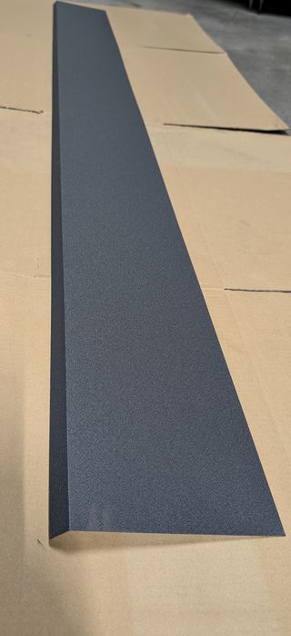 Obróbka blacharska, przedłużenie wiatrownicy Grafit Mat tk 24