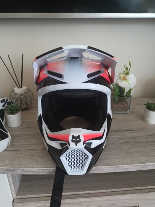 Kask Fox v1 Biały rozmiar L