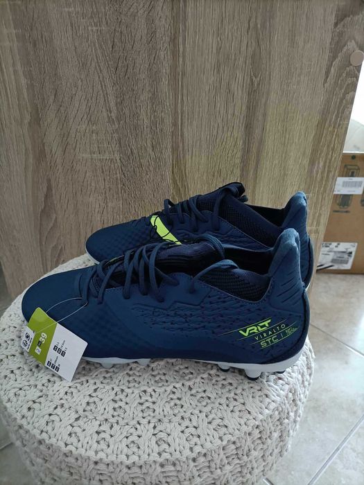 Chuteiras futebol Viralto III 3D Air Mesh MG Azul Escuro