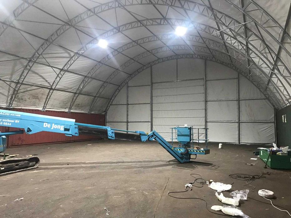 Zadaszenie kontenerów hala namiotowa 10x6 m wiata kontenerowa morski