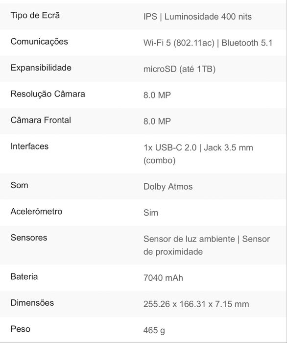 Tablet Lenovo Tab M11