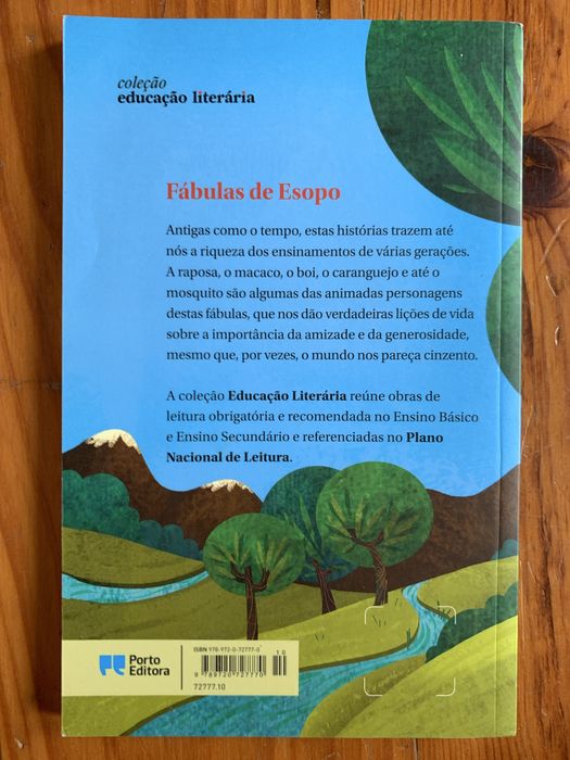Livro Fábulas de Esopo, da Porto Editora